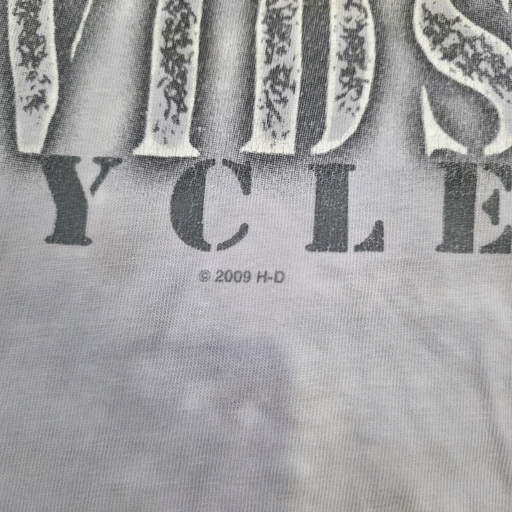 VTG Harley Davidson Motorcycles T Shirt Mens Large Tie Dye Flames Graphic Biker - Picture 8 of 16
